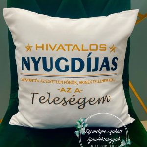 Nyugdíjas párna huzat