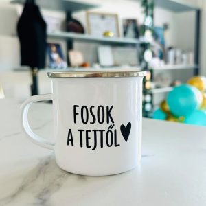 Bögre Fosok a tejtől felírattal